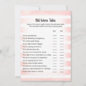 白バニーピンクの老妻テイルズゲームカード 招待状 (正面)