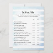 白バニーブルー老妻テイルズゲームカード 招待状 (正面)