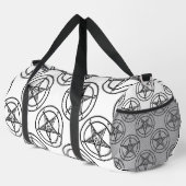 白バプテメペンタグラムハロウィーン ダッフルバッグ (右コーナー)