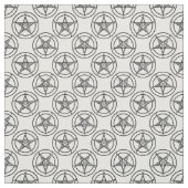 白バプテメペンタグラムハロウィーン ファブリック (見本)