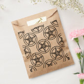 白バプテメペンタグラムハロウィーン フェイバーバッグ (封をした状態)