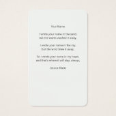 白バラと緑の葬儀記念館 (裏面)