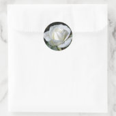 白バラと露 ラウンドシール (バッグ)