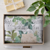 白バラのコラージュ 薄葉紙 (ギフト)