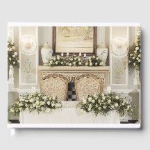 白バラのテーブル設定