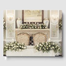 白バラのテーブル設定