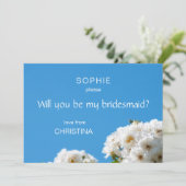 白バラのフローラ花嫁 招待状 (スタンド正面)