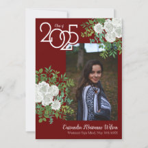 白バラのブルゴーニュ写真卒業発表