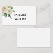 白バラの名前 名刺 (正面/裏面)