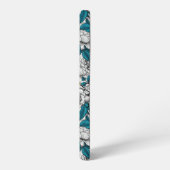 白バラの花と金魚 SAMSUNG GALAXYケース (左側面)