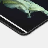 白バラの花パーソナライズされた デスクマット (コーナー)