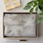 白バラの花ヴィンテージ音楽シートephemera 薄葉紙 (ギフト)