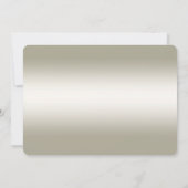 白バラの金ゴールドハートは日付カードを保存 セーブザデート (裏面)