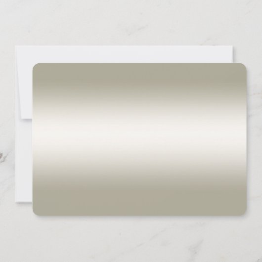 白バラの金ゴールドハートは日付カードを保存 セーブザデート (裏面)