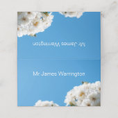 白バラフローラ プレイスカード (外部開封)