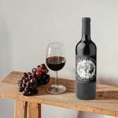 白バラリース写真さん&ミセスありがとうござ結婚う ワインラベル