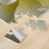 白バラ中央 ジグソーパズル (側面)