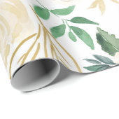 白バラ模様 ラッピングペーパー (ロールコーナー)