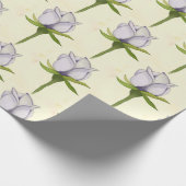 白バラ模様 ラッピングペーパー (角)