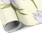 白バラ模様 ラッピングペーパー (ロールコーナー)