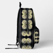 白バラ花フル開花 パーソナライズされた プリントバックパック (左)