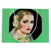 白バラ花嫁 ラージペーパーバッグ (裏面)