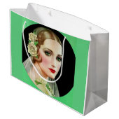 白バラ花嫁 ラージペーパーバッグ (裏面アングル)