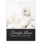 白バラ花 クリップボード (裏面)