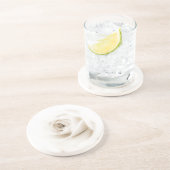 白バラ花 コースター (側面)