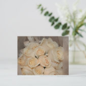 白バラ葉書 ポストカード (スタンド正面)