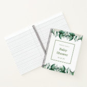 白バラ赤ちゃんシャワーギフトリストノートブック ノートブック (内部)