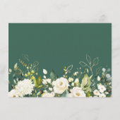 白バラ金ゴールドフローラの緑の言葉 アドバイスカード (裏面)