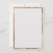 白バラ金ゴールド大理石結婚25周年記念 招待状 (裏面)