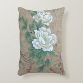 白バラ アクセントクッション (正面(垂直))