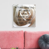 白バラ キャンバスプリント (インサイチュ (リビング))