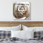 白バラ キャンバスプリント (インサイチュ (寝室))