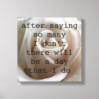 白バラ キャンバスプリント