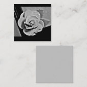 白バラ ノートカード (正面/裏面)