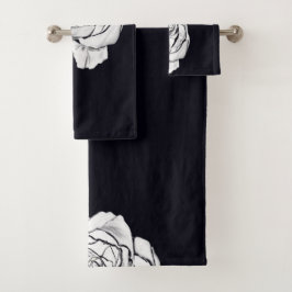 白バラ バスタオルセット