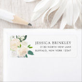 白バラ |フローラアドレス ラベル (インサイチュ)