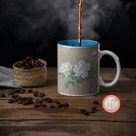 白バラ ボーンチャイナマグカップ