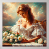 白バラ ポスター (正面)