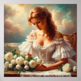 白バラ ポスター