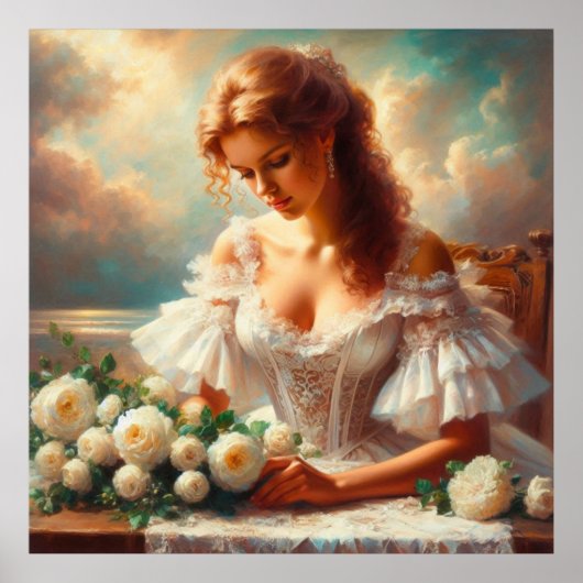 白バラ ポスター (正面)