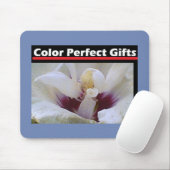 白バラ マウスパッド (マウス)