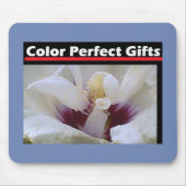 白バラ マウスパッド (正面)