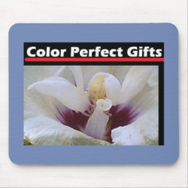 白バラ マウスパッド