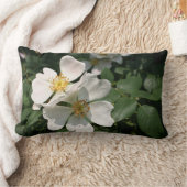 白バラ ランバークッション (ブランケット)