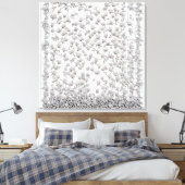 白バラA キャンバスプリント (インサイチュ (寝室))