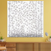 白バラA キャンバスプリント (インサイチュ (リビング))